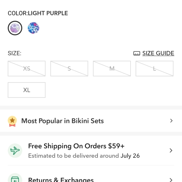 Cupshe bikini - new with tags (small) - Picture 4 of 6